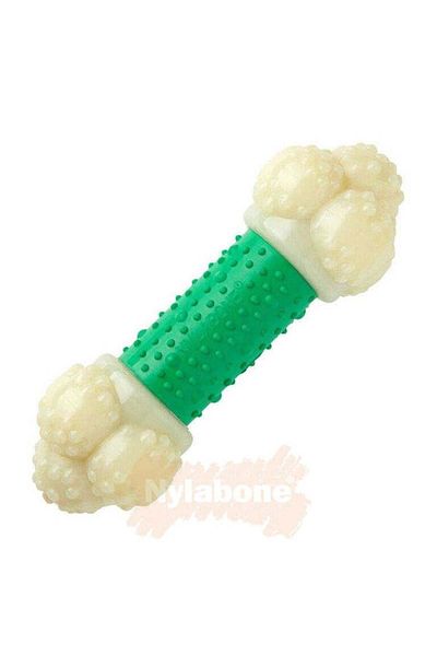Nylabone Ec Double Action Dog Chewing Bone with Bacon Flavor
