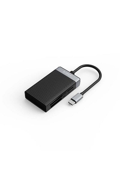 Orico محول قارئ بطاقات من النوع C 4 في 1 Cf، Micro Sd Tf، Sd، Ms