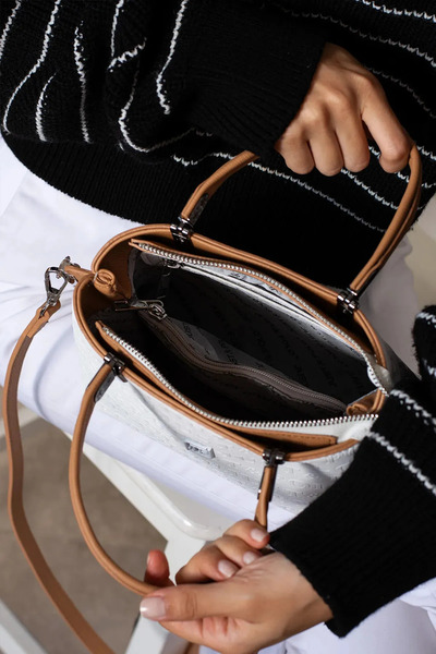 Just Polo Premium White Sling Bag Handbag with Adjustable Strap Daily Stylish...