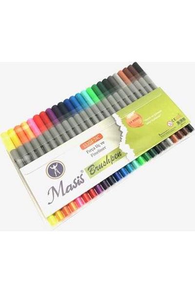 Masis Brushpen Double Sided Felted Pen 24 Pieces