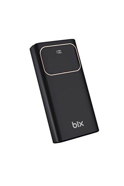 Bix Pb303 30000mah 60w 2*usb Ve Type-c Pd Çıkışlı Hızlı Şarj Destekli Led Göstergeli Powerbank Siyah