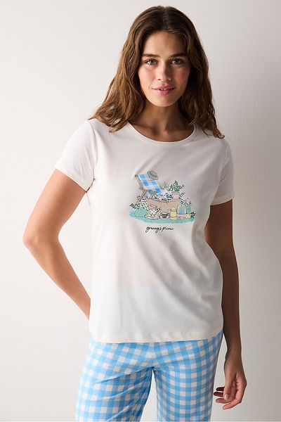 Penti Multicolored Pants and Pajama Set for Picnic