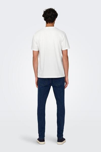 Only & Sons ONSLOGAN LIFE REG FUNNY SS TEE 22028178 BEYAZ