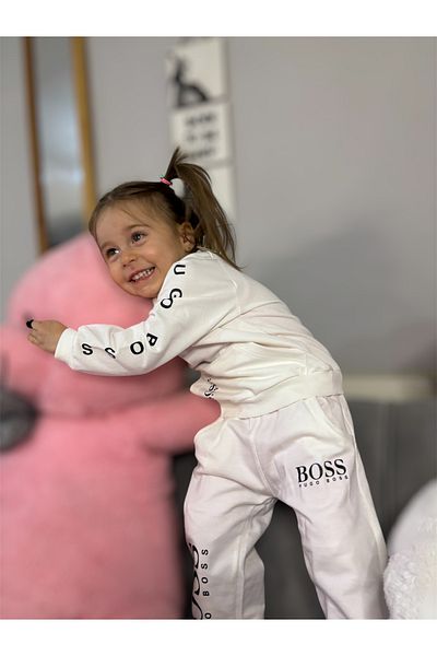 SULİFESTORE Writing Printed Kids Suit