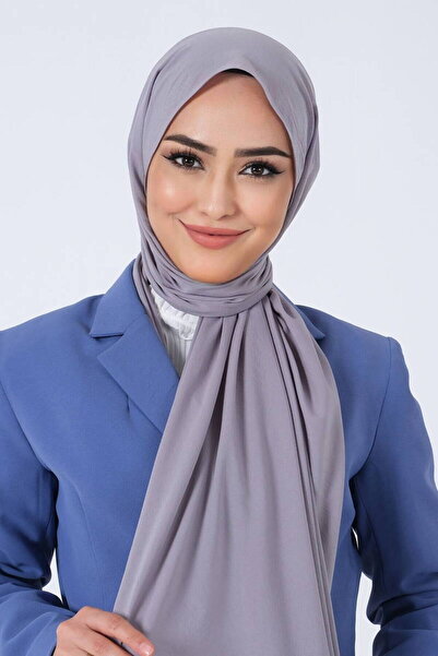 haremscarfs Азіатський шаль темно-сірий (тонкий, делікатний, не потребує прас...