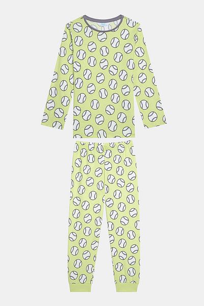Penti Cotton Boy's Ball 2-Piece Multicolor Pajamas Set