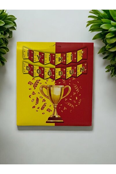 LASAGNA STORE Banner cu tematică „La mulți ani” pentru fani, cu design galben...