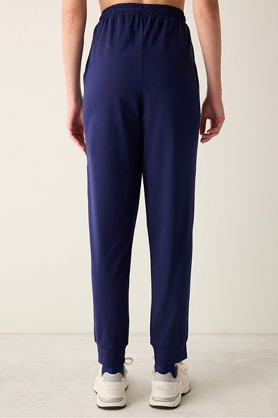 Penti Solide marineblaue Pyjama-Hose aus Baumwolle