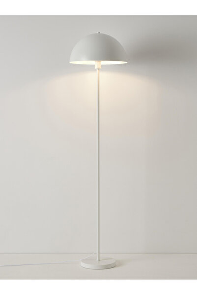 burenze Modern Tasarım Mars Dekoratif Lambader Ayaklı Abajur Metal Beyaz Gövde