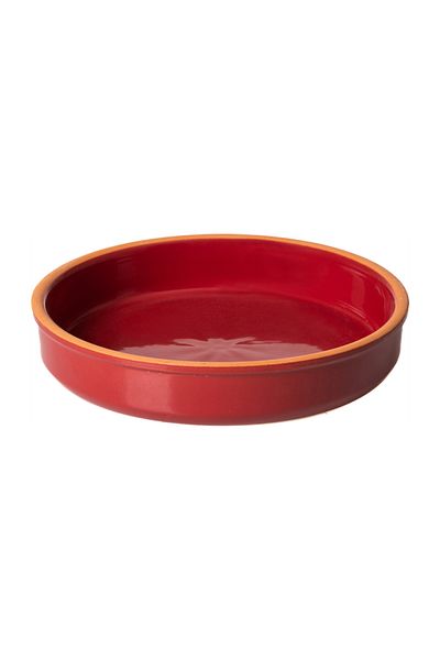 Mudo Home Natural Round Oven Dish 1000ml Red