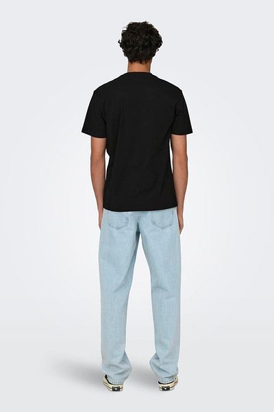 Only & Sons Μαύρο Onslogan Life Reg Funny SS Tee - 22028178