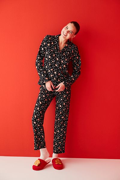 Penti Black Gift Cookies Pajama Set