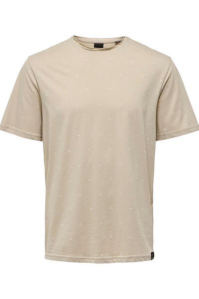 Only & Sons ONSMYRON LIFE REG SS - Ditsy Tee CS 22029480 Ασημί