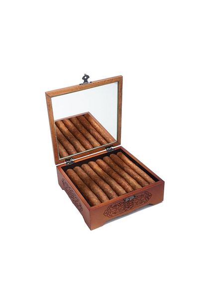 Anadolia Relief Cigar Box Wooden
