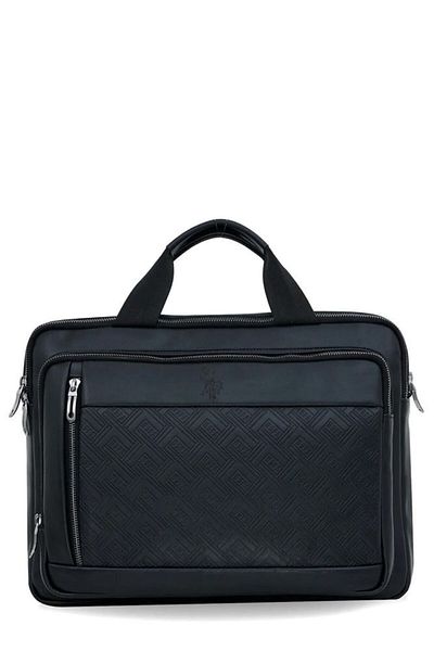 U.S. Polo Assn. Laptop și servietă neagră unisex Plevr23636
