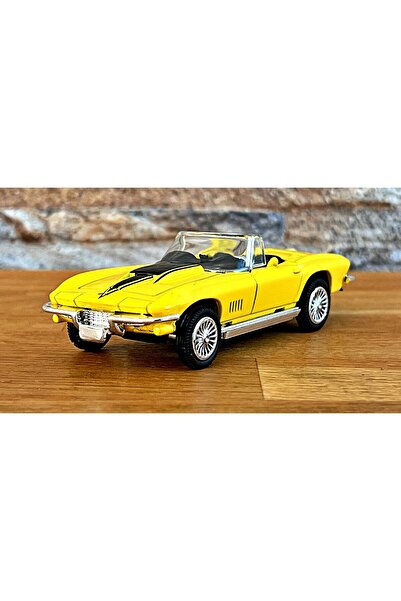 TOYFEST سيارات أمريكية كلاسيكية معدنية مرخصة بمقياس 1:43 - شيفروليه كورفيت 1967 - 10 سم