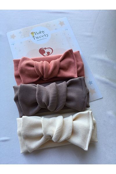 Baby Tweety 3-Piece Handmade Ribbed Buckle Cute Bandana Baby Girl Bandana