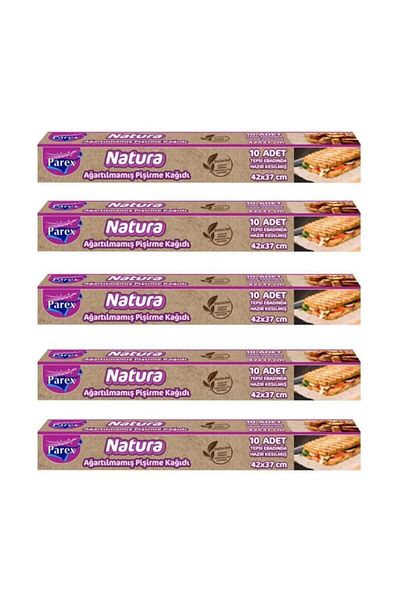 BRAVES 5 Pieces Parex Natura 10-Piece Organic Baking Paper - Oven Non-Bleached