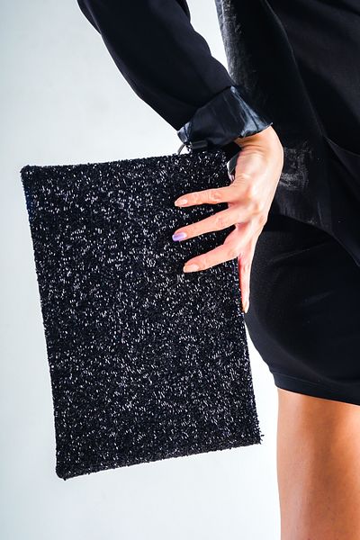 Capone Outfitters Dámská spojková taška Beaded Paris 222