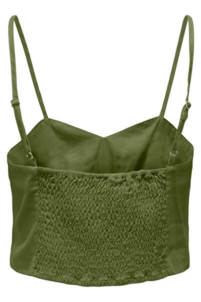 ONLY ONLMAGO LIFE ΣΤΡΑΠ CROP TOP PNT πράσινο