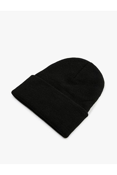 Koton Basic Beret with Folding Detail