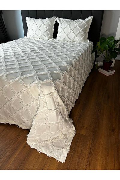meytuev Pompom Model Double Bedspread / Pique