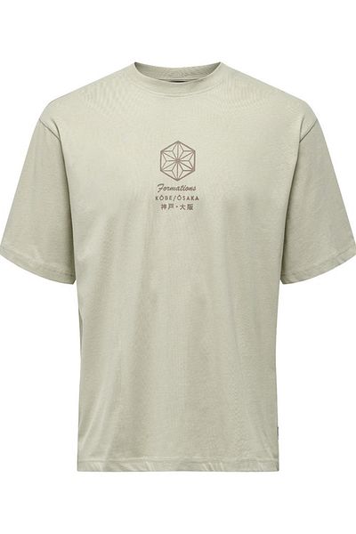 Only & Sons Onsmalık Life RLX SS Tee 22029484 - Ασημί