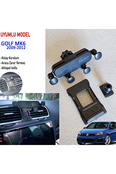 GCP German Car Parts Golf 6 Telefon Tutucu - Golf 6 Özel Aparatlı Telefon Tutucu