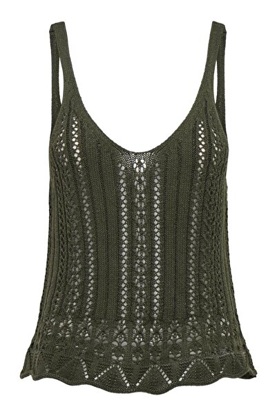 ONLY ONLLYZET LIFE S/L TOP KNT NOOS15277573 KHAKI