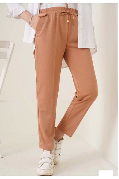 Modayakamoz Full Fit Basic Sweatpants - Brown