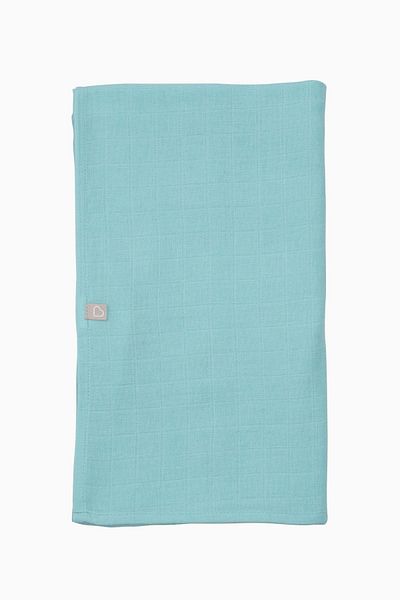 Boumini Cotton Muslin Blanket 120x120 Cm Turquoise