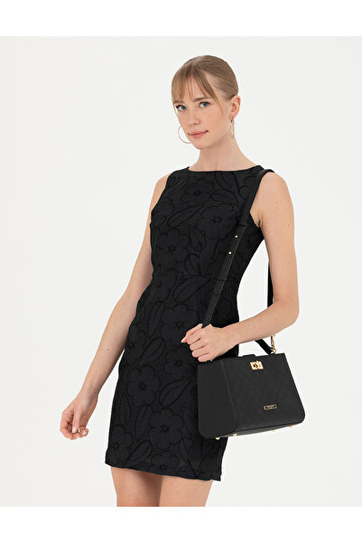 Pierre Cardin Siyah Slim Fit Dokuma Elbise 50272948-VR046