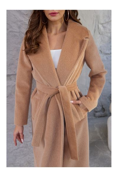 Elif Özbey Butik Palton cu curea Camel