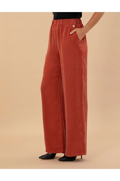 Pierre Cardin Tile Cupro Textured Wide Leg Trousers 50273100 -Vr031
