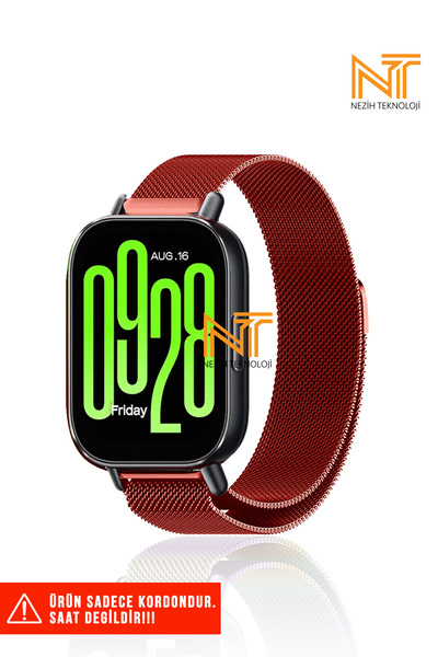 Nezih Case Redmi Watch 5 Active / Redmi 5 Lite Uyumlu Milanes Örgü Hasır Meta...