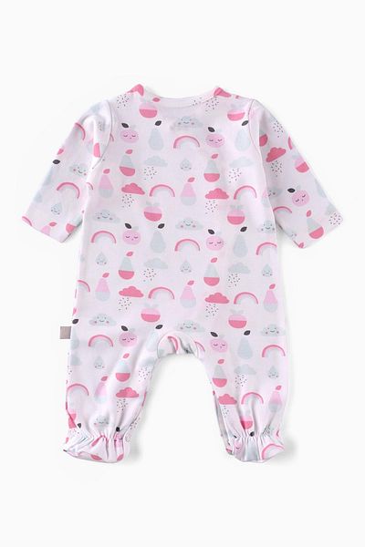 Boumini Colorful Fruit Patterned Baby Romper - with Booties