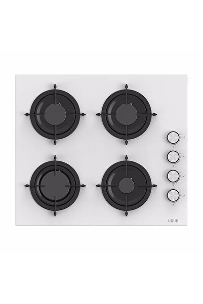 Uğur Uao 6040w0 Bcy Csr1 58 Cm Beyaz Cam Ankastre Ocak