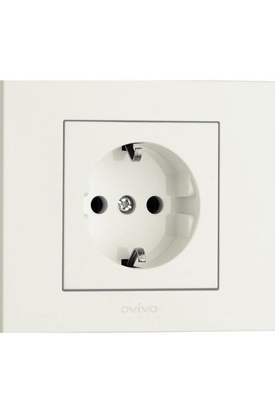 Tenda Grano Model White Socket - Electrical Socket