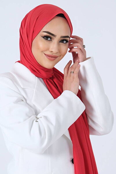 haremscarfs Ασιατικό σάλι σε κόκκινο χρώμα (λεπτό, απαλό, που δεν χρειάζεται ...