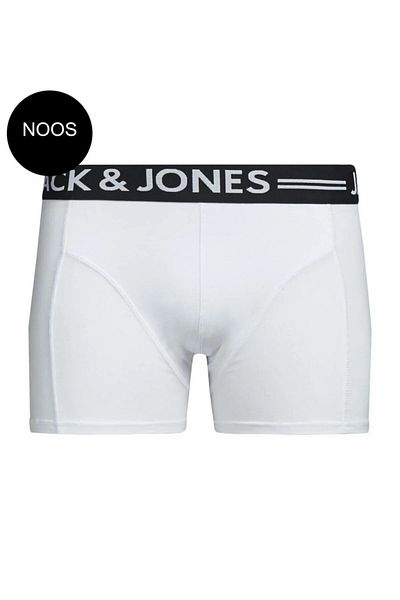 Jack & Jones Ανδρικά λευκά Jacsense Trunks Noos Boxer 12075392-Λευκό