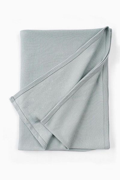 Boumini Green Cotton Quilted Baby Blanket - 120X120 cm