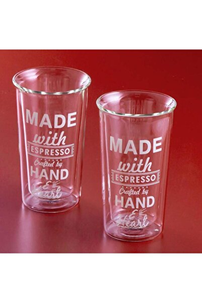 andokya Jumbo Glory Çift Cidarlı 2'li Desenli Bardak 350 ml 500.01.23.0113