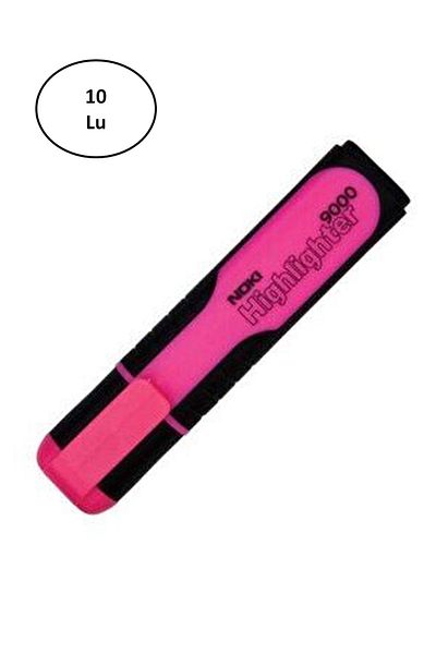 Noki Pink Highlighter - Pack of 10