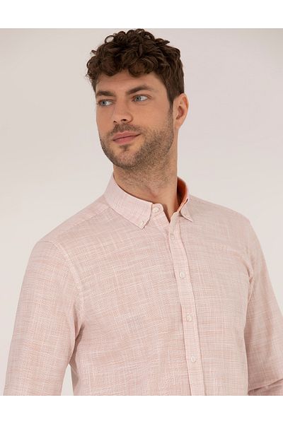 Pierre Cardin Cinnamon Regular Fit μακρυμάνικο πουκάμισο 50264940-vr191