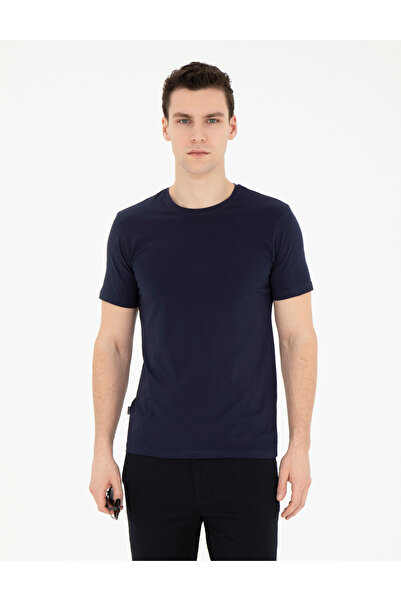 Pierre Cardin Tricou Basic Slim Fit Bleumarin 50280751-VR033