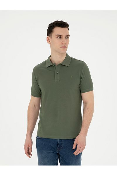 Pierre Cardin Μπλουζάκι Khaki Slim Fit Basic 50280754-vr027