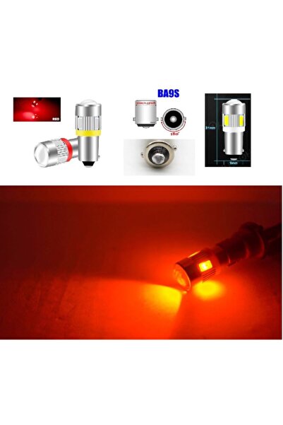 orco (2XADET) 1 TAKIM H6 LED (T4 53 AMPUL) GÖSTERGE GÜNDÜZ PARK AMPULÜ KIRMIZ...