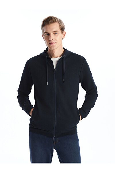 LC Waikiki Мъжки суичър с цип с качулка и дълъг ръкав Lcwk