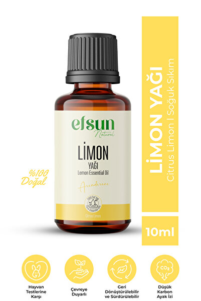 Efsun Natural Limon Uçucu Yağı %100 Doğal Saf 10 ml