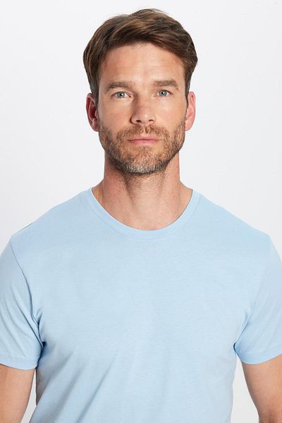 Tudors Μπλουζάκι Unisex Slim Fit Slim Fit 100% βαμβακερό μαλακό μπλουζάκι με λαιμόκοψη